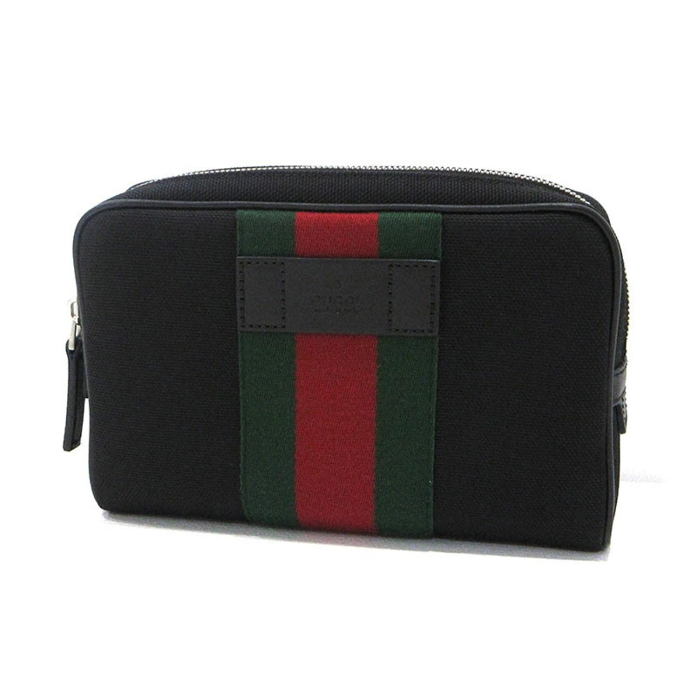 Gucci Sherry Techno Canvas Belt Bag Body Black